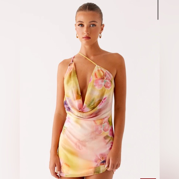 Peppermayo Exclusive - Bohemian Bliss Mesh Mini Dress - Sunburst Floral - Picture 2 of 6